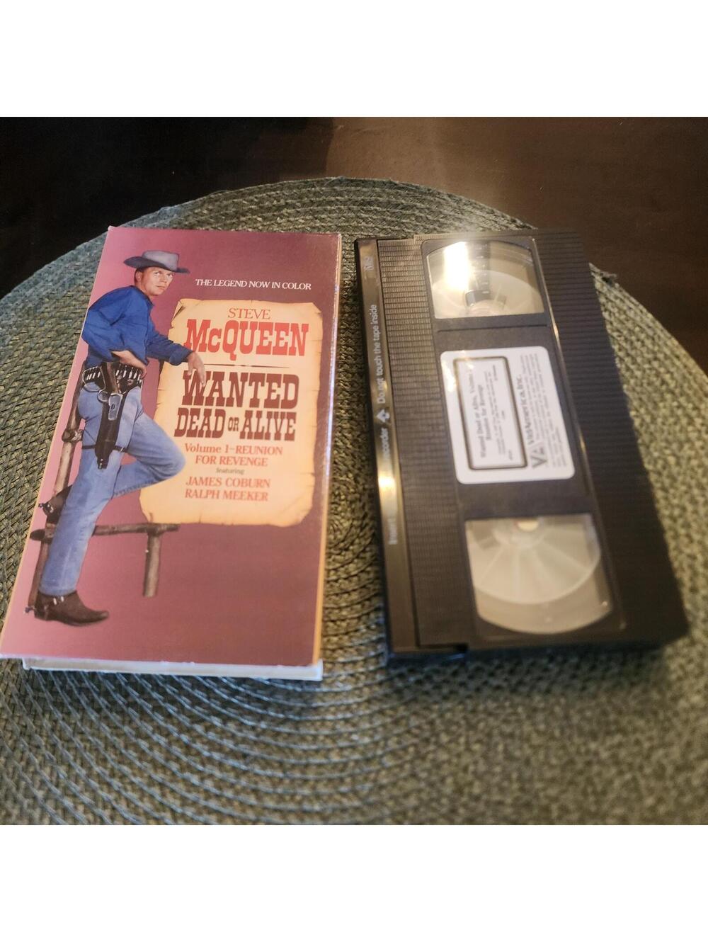 Wanted Dead or Alive VHS Steve McQueen Television Western Collection Tested